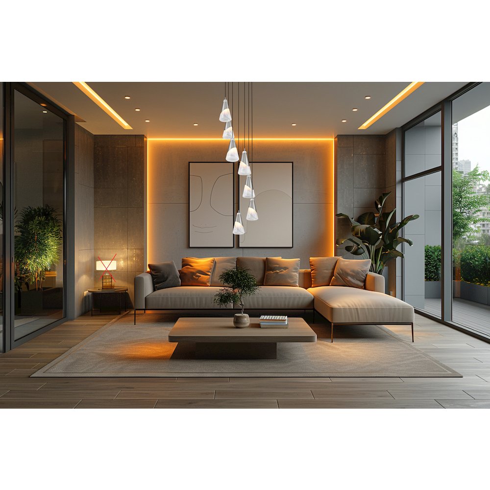 Z-Lite Aimie 7 Light Chandelier, Brushed Nickel