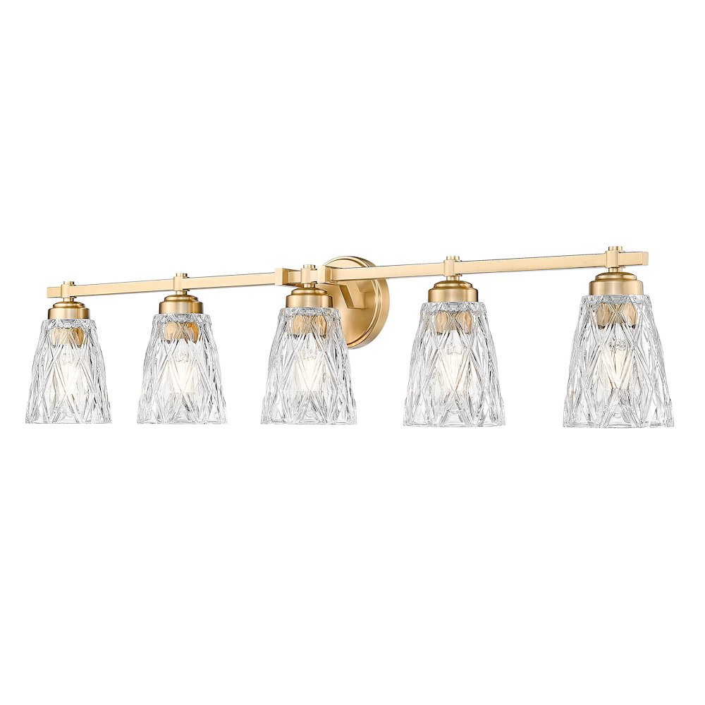 Z-Lite 5 Light Vanity, Modern Gold