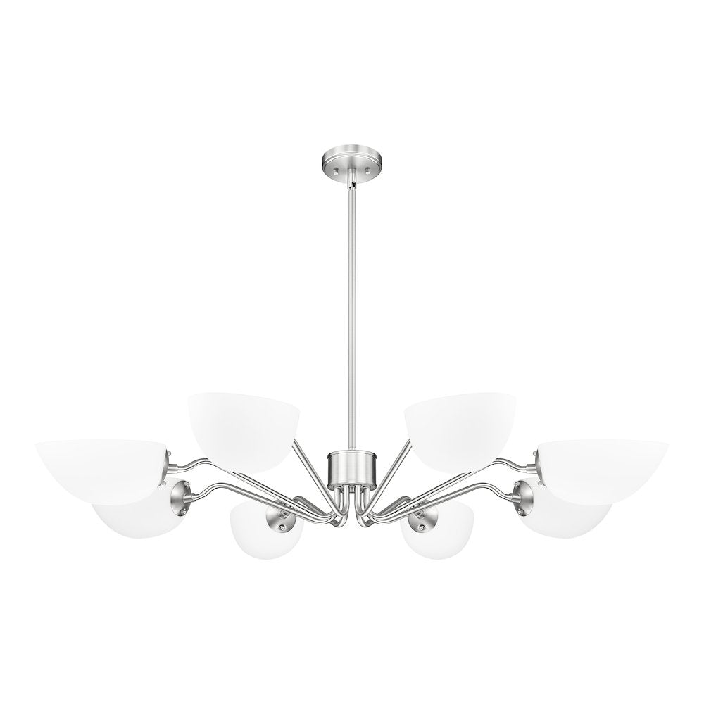 Z-Lite 8 Light Chandelier, Brushed Nickel