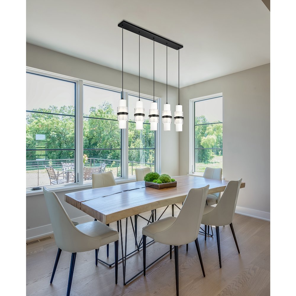 Z-Lite 5 Light Linear Chandelier