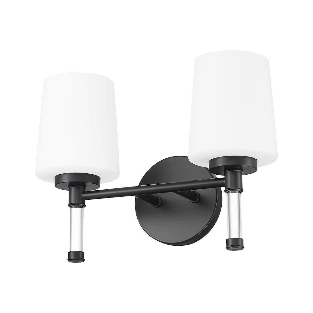 Z-Lite 2 Light Vanity, Matte Black