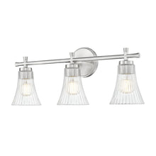 Z-Lite Belle 3 Light Vanity in Brushed Nickel color, Steel frame