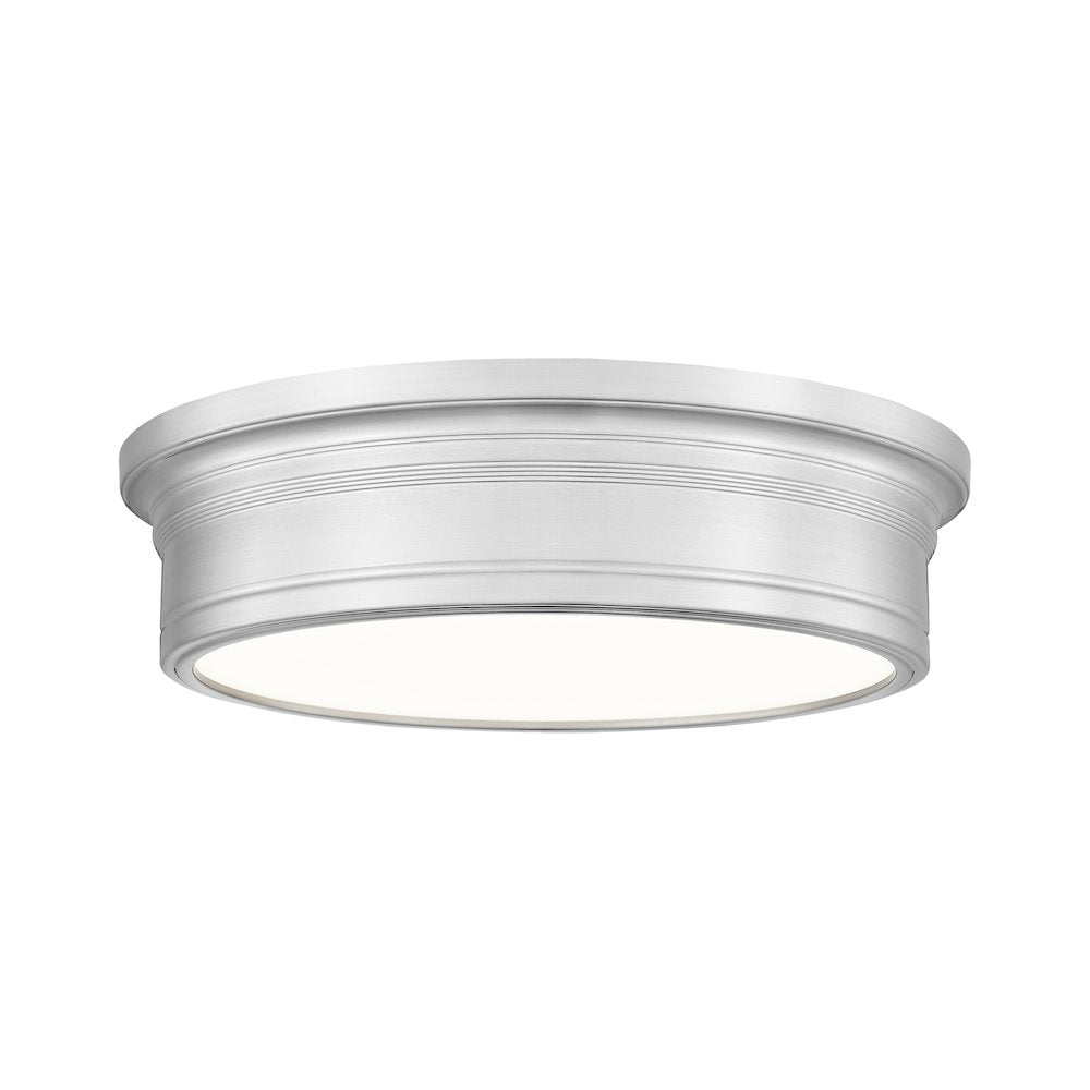 Z-Lite 1 Light Flush Mount, Brushed Nickel