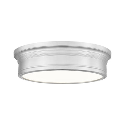 Z-Lite 1 Light Flush Mount, Brushed Nickel