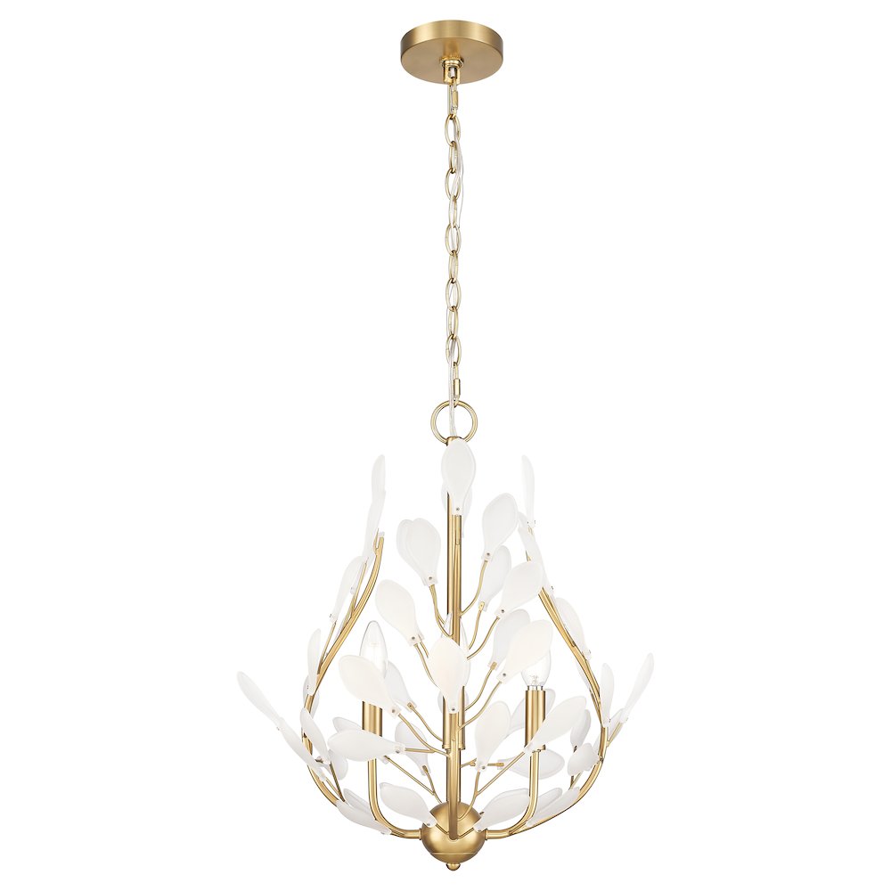 Z-Lite 4 Light Chandelier, Modern Gold