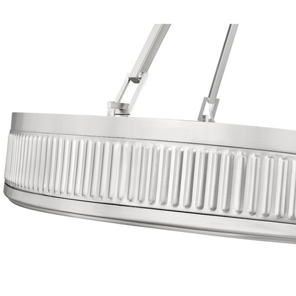 Z-Lite 3 Light Pendant, Satin Nickel