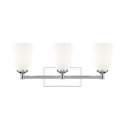 Z-Lite Oren 3 Light Vanity in Chrome  color, Steel frame
