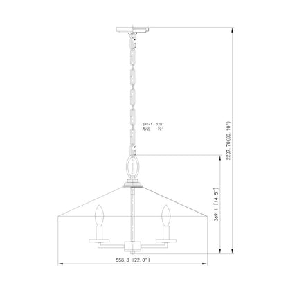 Z-Lite 5 Light Pendant