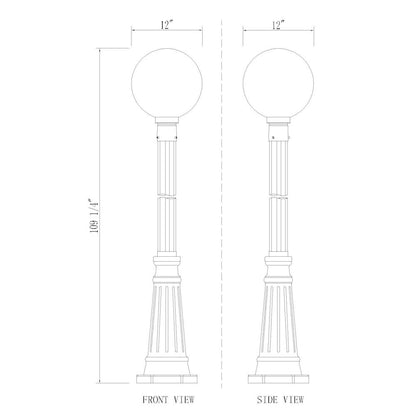 Z-Lite 1 Light Outdoor Post Mounted Fixture