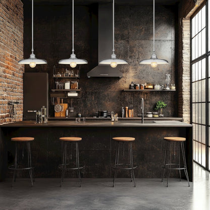Camden 1 Light Brushed Nickel Pendant