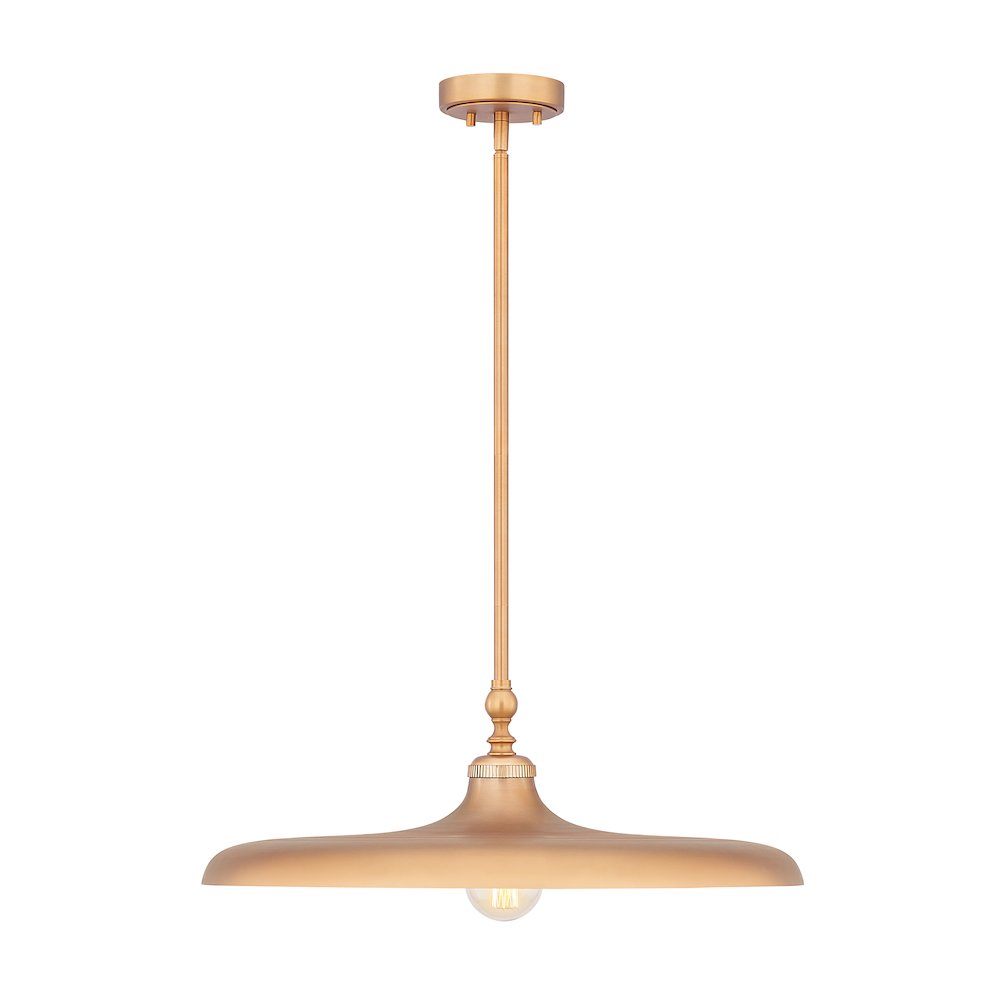 Camden 1 Light Rubbed Brass Pendant