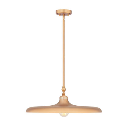 Camden 1 Light Rubbed Brass Pendant