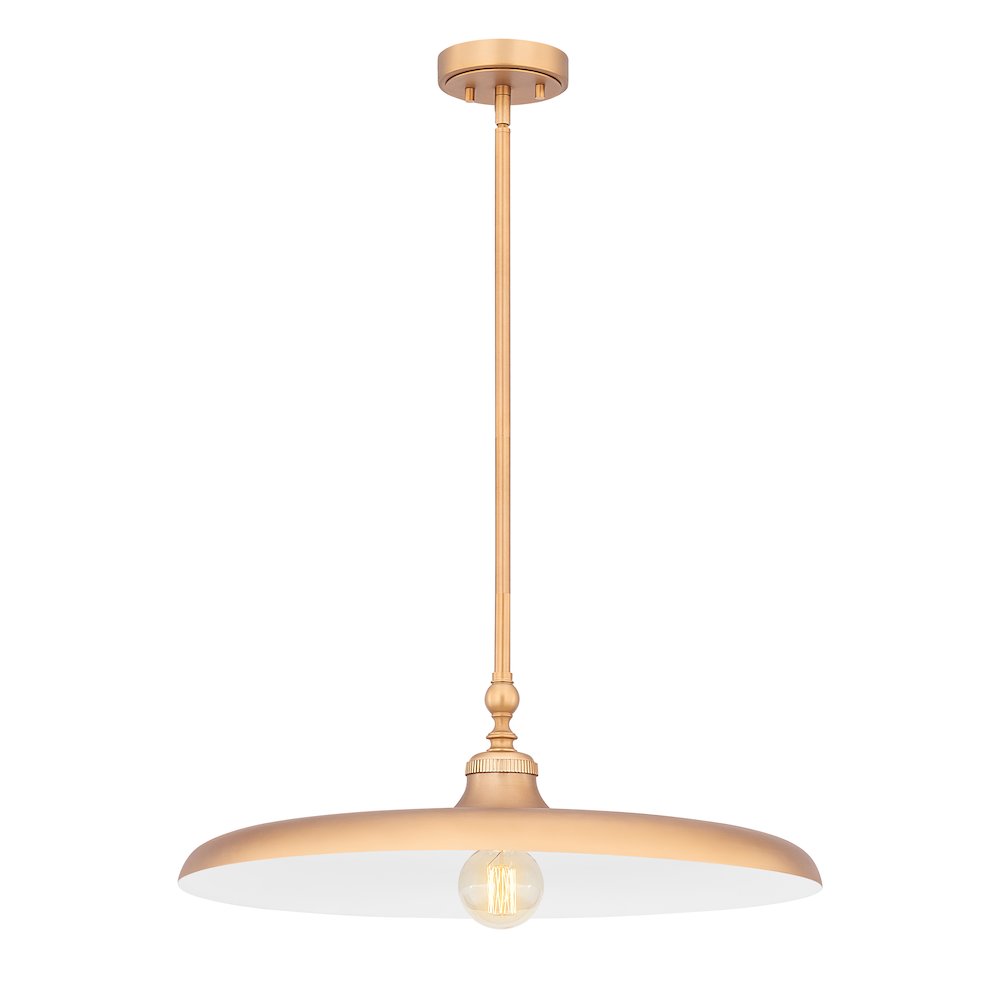 Camden 1 Light Rubbed Brass Pendant