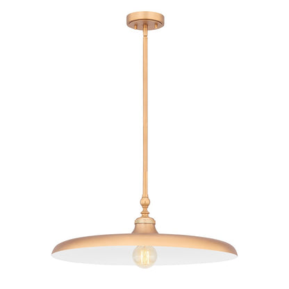 Camden 1 Light Rubbed Brass Pendant