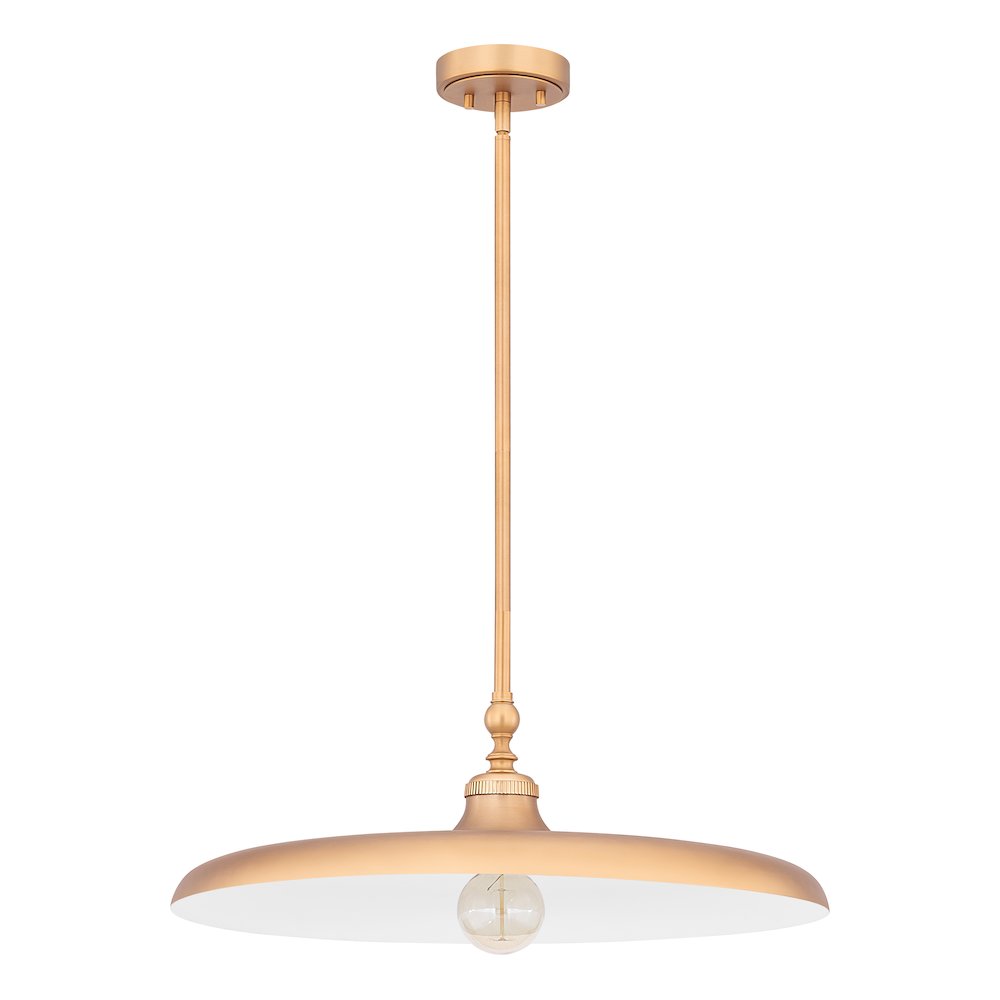 Camden 1 Light Rubbed Brass Pendant