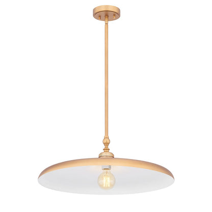 Camden 1 Light Rubbed Brass Pendant
