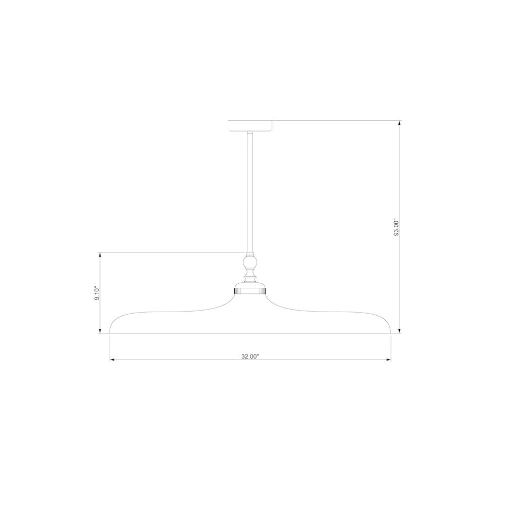 Camden 1 Light Brushed Nickel Pendant