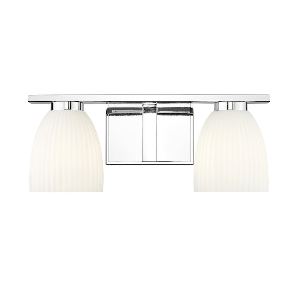 Z-Lite Naya 2 Light Vanity in Chrome color, Steel frame