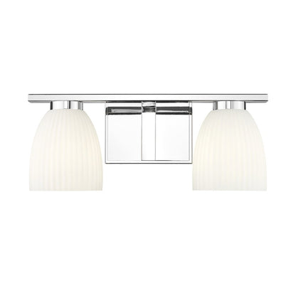 Z-Lite Naya 2 Light Vanity in Chrome color, Steel frame