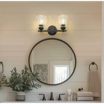 Z-Lite 2 Light Vanity, Matte Black