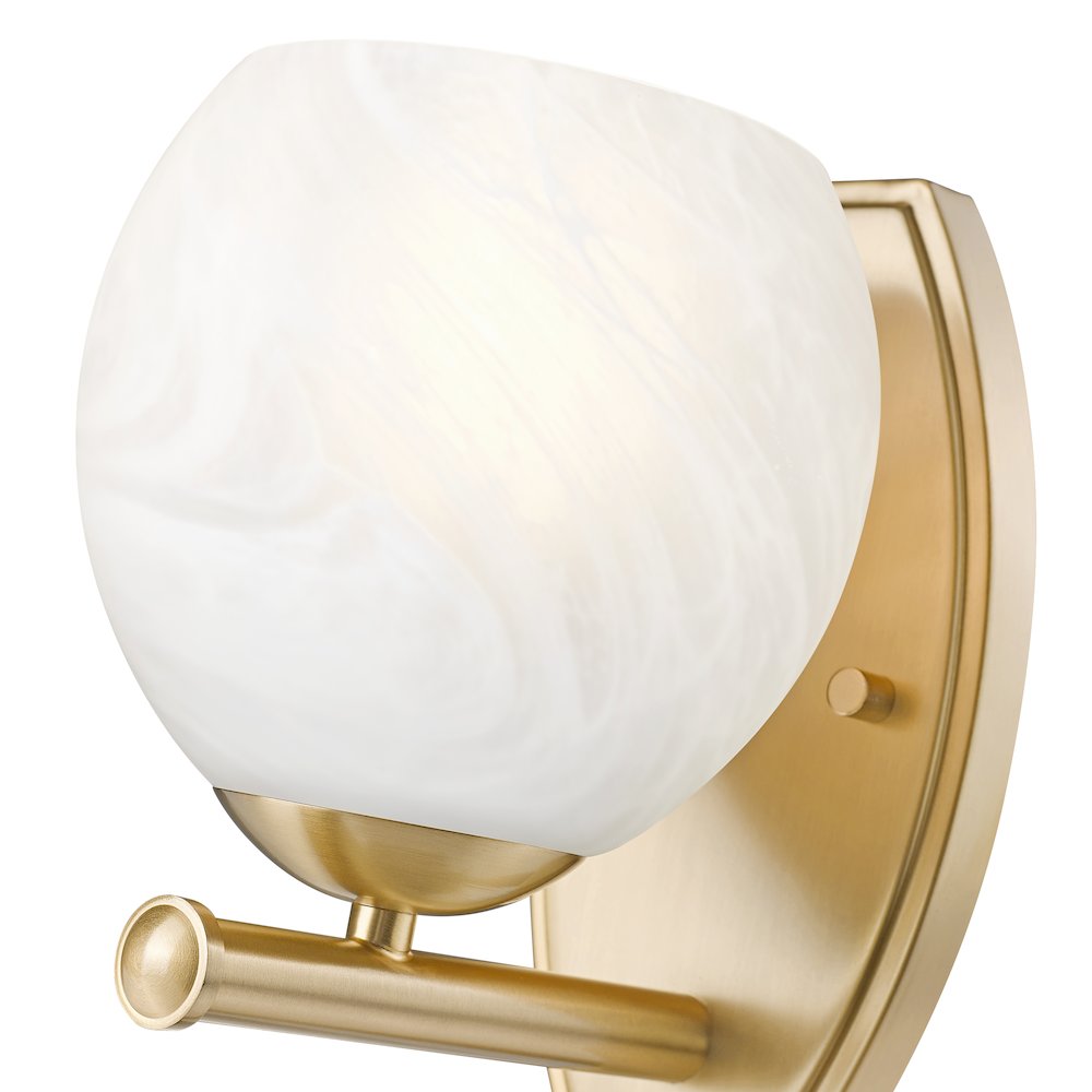Z-Lite 1 Light Wall Sconce, Modern Gold