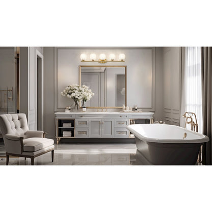 Z-Lite 5 Light Vanity, Modern Gold