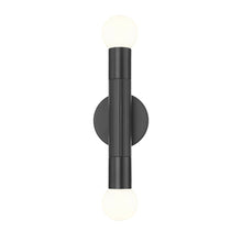 Z-Lite Stari 2 Light Wall Sconce in Matte Black color, Steel frame