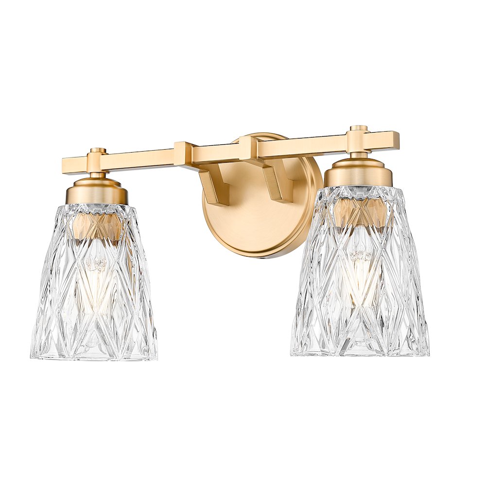 Z-Lite 2 Light Vanity, Modern Gold
