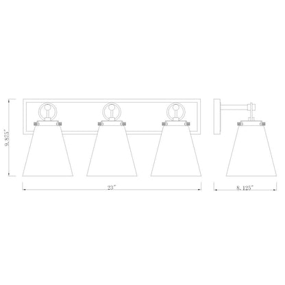 Z-Lite 3 Light Vanity
