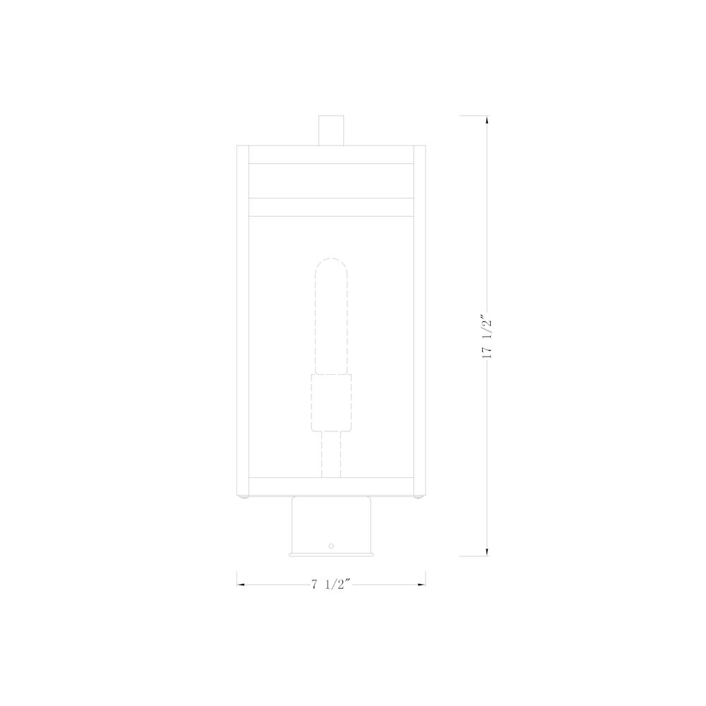 Z-Lite 1 Light Outdoor Post Mount Fixture