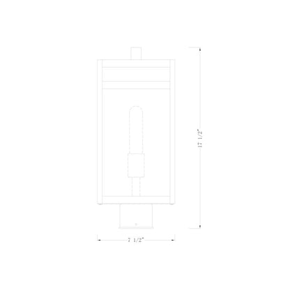 Z-Lite 1 Light Outdoor Post Mount Fixture
