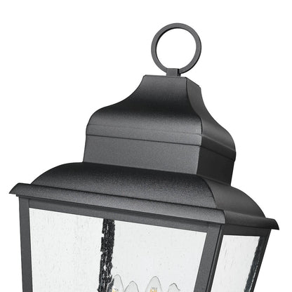 Z-Lite 4 Light Outdoor Post Mounted Fixture, Sand Black