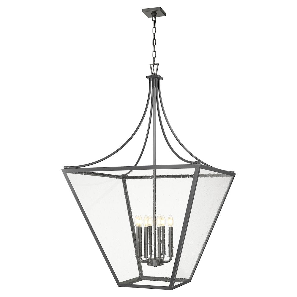 Z-Lite 8 Light Chandelier, Iron Ore
