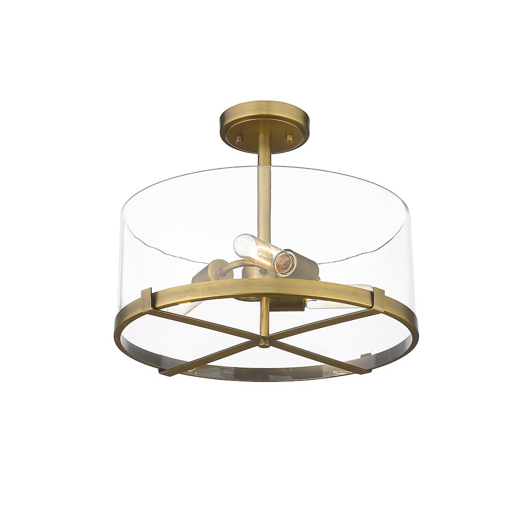 Z-Lite 3 Light Semi Flush Mount