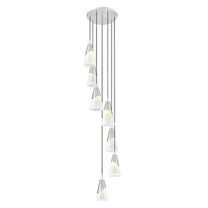Z-Lite Aimie 7 Light Chandelier, Brushed Nickel
