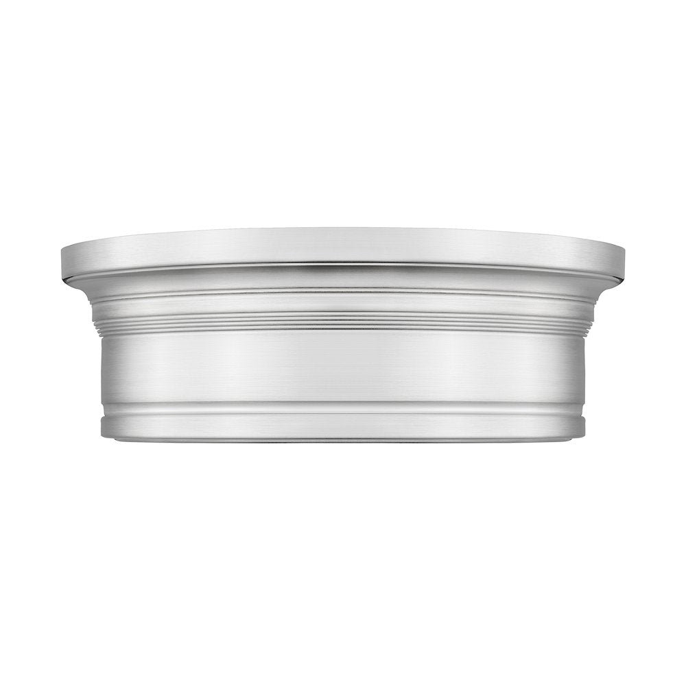 Z-Lite 1 Light Flush Mount, Brushed Nickel