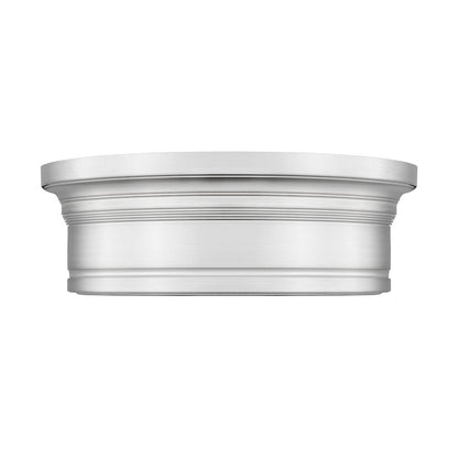 Z-Lite 1 Light Flush Mount, Brushed Nickel