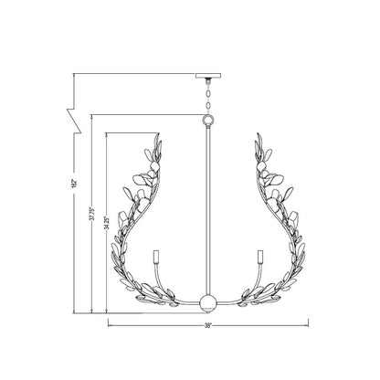 Z-Lite 8 Light Chandelier, Modern Gold