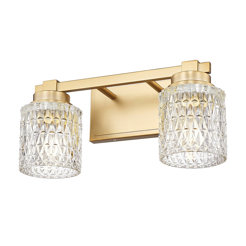 Z-Lite 2 Light Vanity, Modern Gold