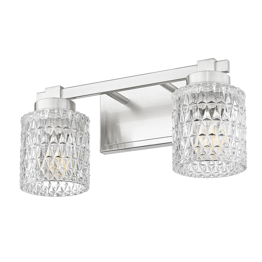 Z-Lite 2 Light Vanity, Brushed Nickel