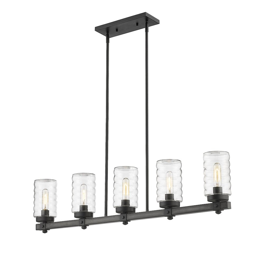 Z-Lite 5 Light Outdoor Linear Chandelier