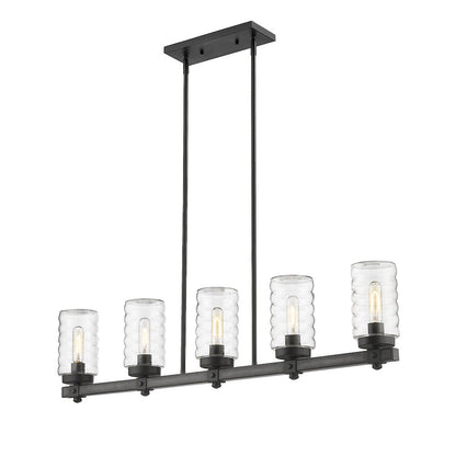 Z-Lite 5 Light Outdoor Linear Chandelier