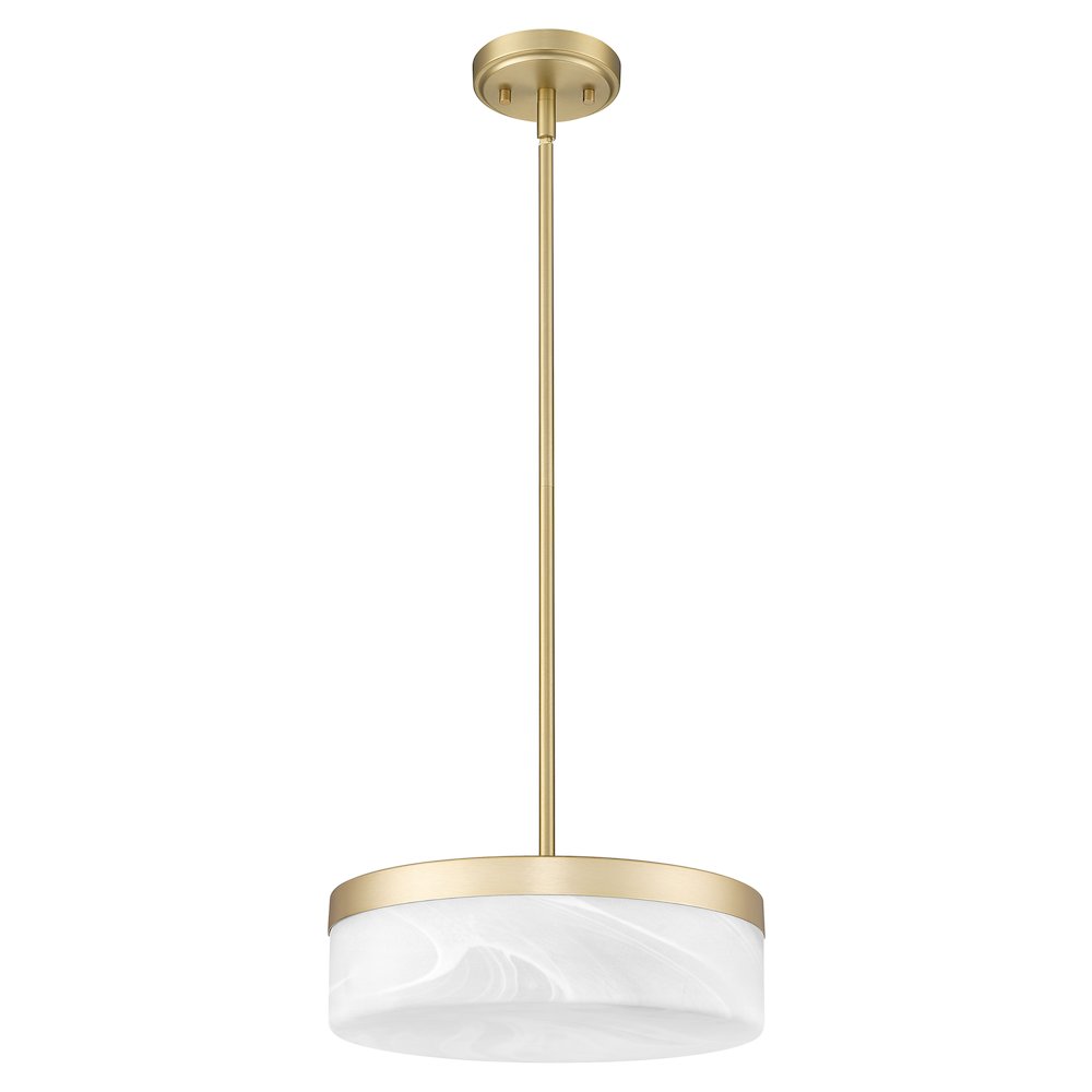 Z-Lite 1 Light Pendant, Modern Gold