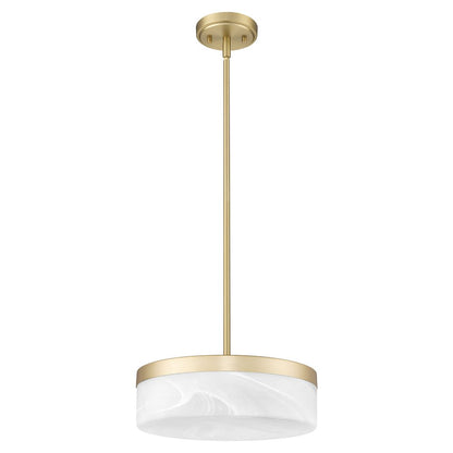 Z-Lite 1 Light Pendant, Modern Gold