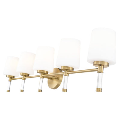 Z-Lite 5 Light Vanity, Modern Gold