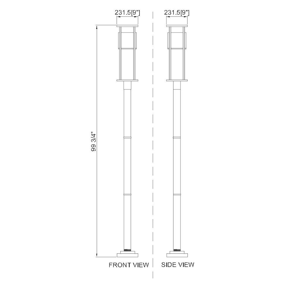 Z-Lite 1 Light Outdoor Post Mounted Fixture