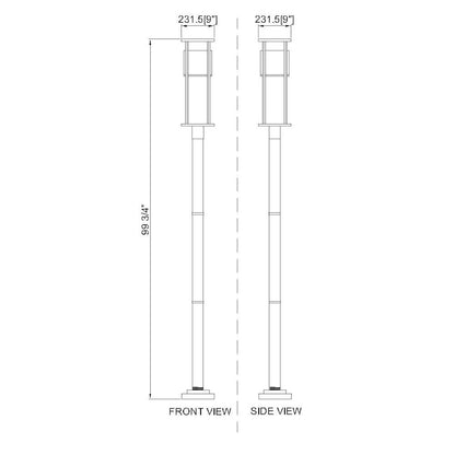 Z-Lite 1 Light Outdoor Post Mounted Fixture