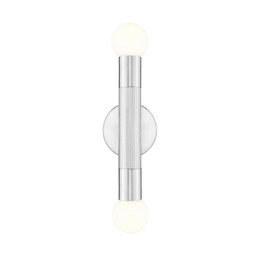 Z-Lite Stari 2 Light Wall Sconce in Brushed Nickel color, Steel frame
