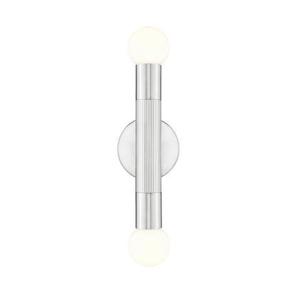 Z-Lite Stari 2 Light Wall Sconce in Brushed Nickel color, Steel frame