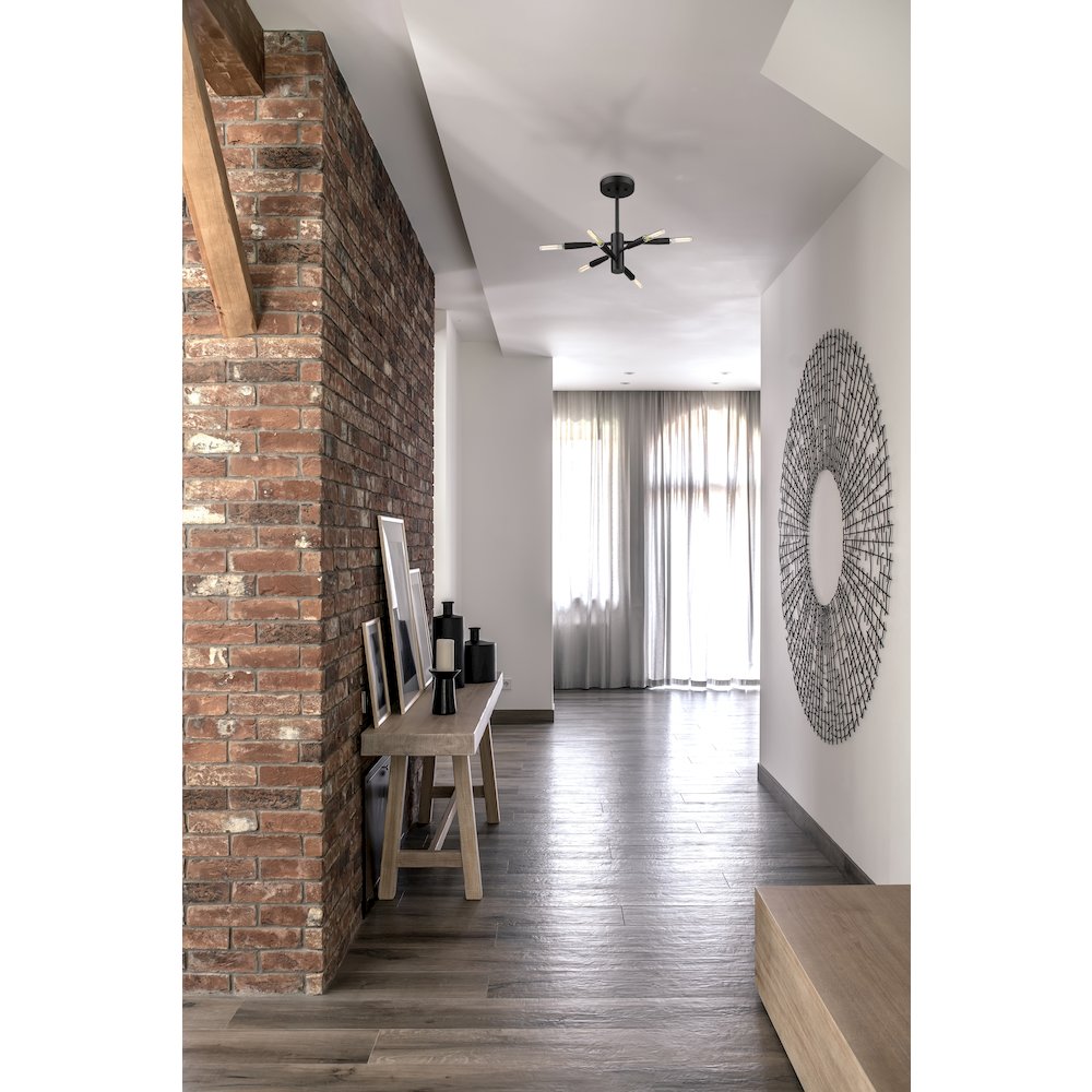 Z-Lite 6 Light Semi Flush Mount